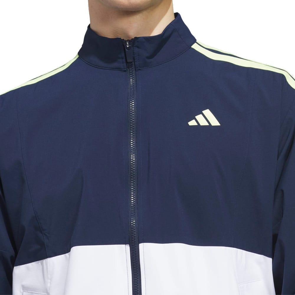 adidas Beyond The Course Windbreaker - White/Collegiate Navy