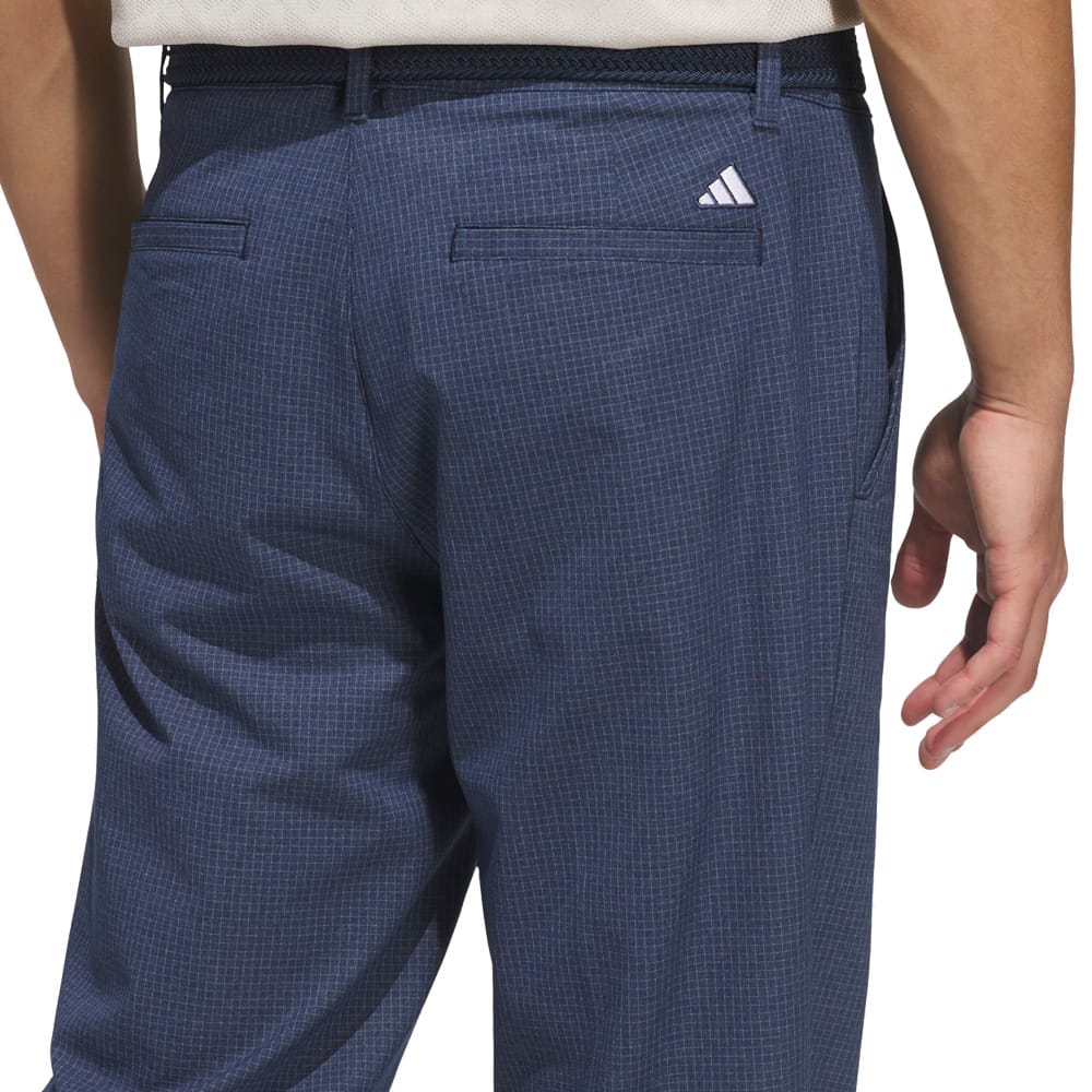 adidas Ultimate365+ Twistweave Straight Fit Grid Trousers - Collegiate Navy