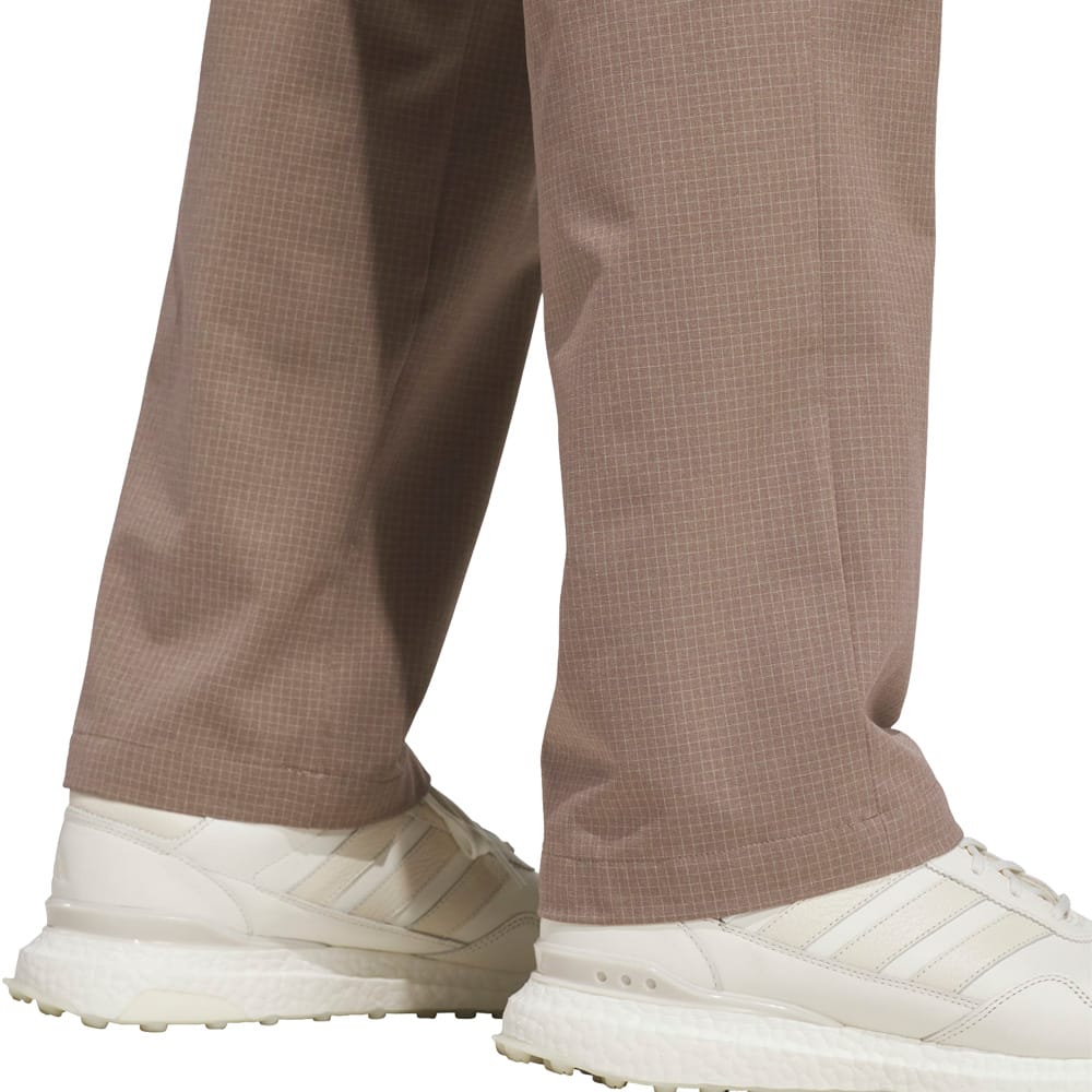 adidas Ultimate365+ Twistweave Straight Fit Grid Trousers - Khaki Six