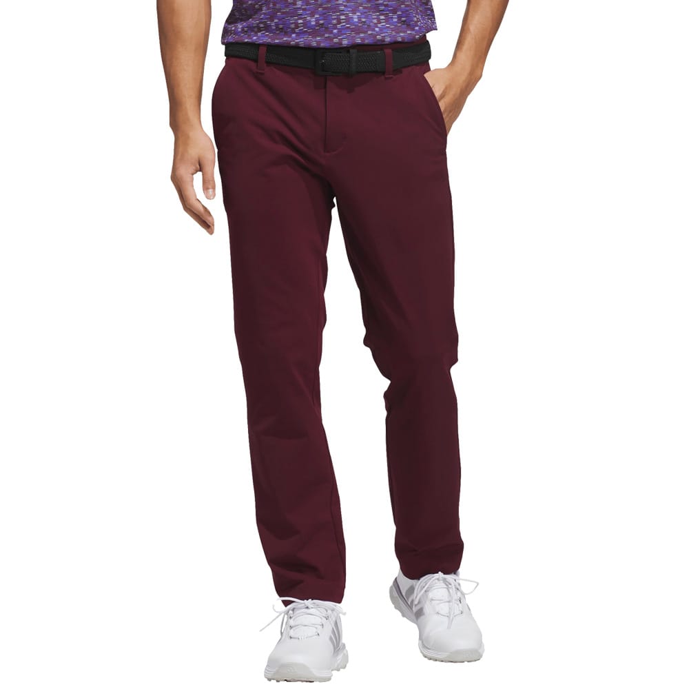 adidas Ultimate365+ Twistknit Climawarm Straight Fit Trousers - Maroon