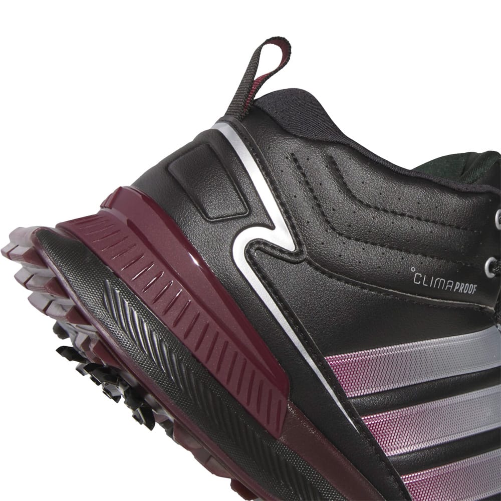 adidas R2C Mid Climaproof Waterproof Spiked Boots - Ladies - Core Black/Silver Metallic/Maroon