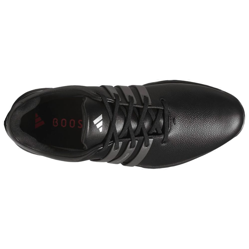 adidas Tour360 GORE-TEX Waterproof Spiked Shoes - Core Black/Iron Metallic/Lucid Red