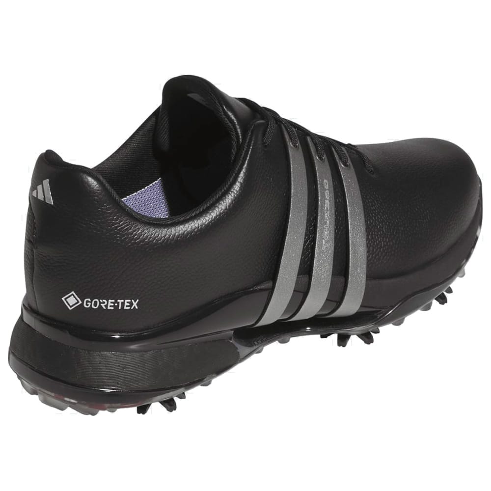 adidas Tour360 GORE-TEX Waterproof Spiked Shoes - Core Black/Iron Metallic/Lucid Red