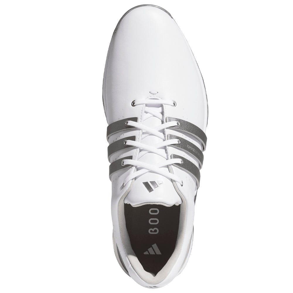 adidas Tour360 24 Waterproof Spiked Shoes - Cloud White/Iron Met./Silver Met.