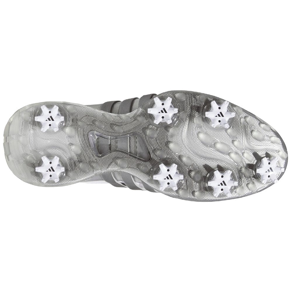 adidas Tour360 24 Waterproof Spiked Shoes - Cloud White/Iron Met./Silver Met.