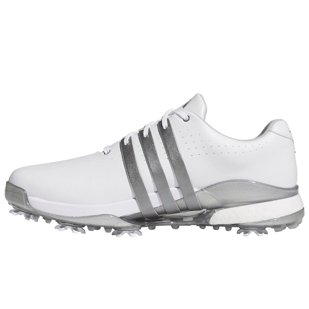 adidas Tour360 24 Waterproof Spiked Shoes - Cloud White/Iron Met./Silver Met.