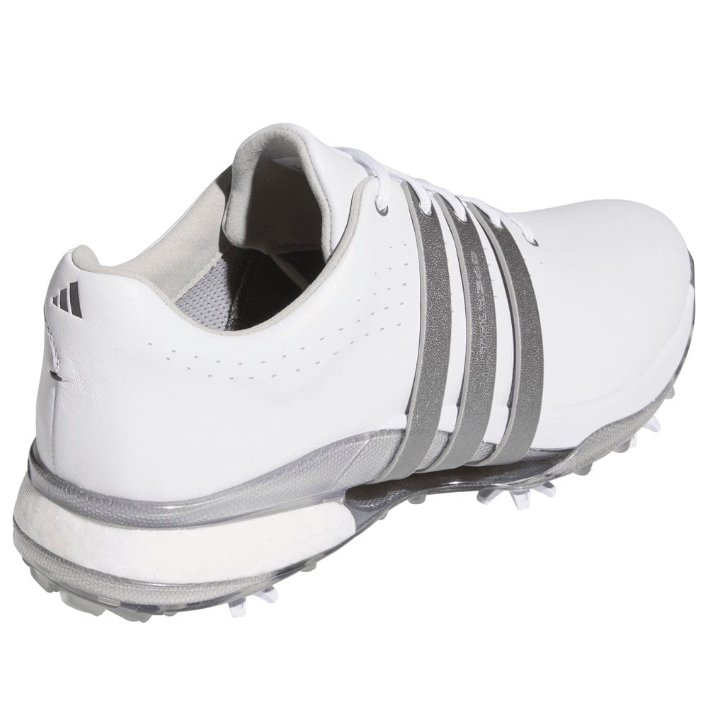 adidas Tour360 24 Waterproof Spiked Shoes - Cloud White/Iron Met./Silver Met.