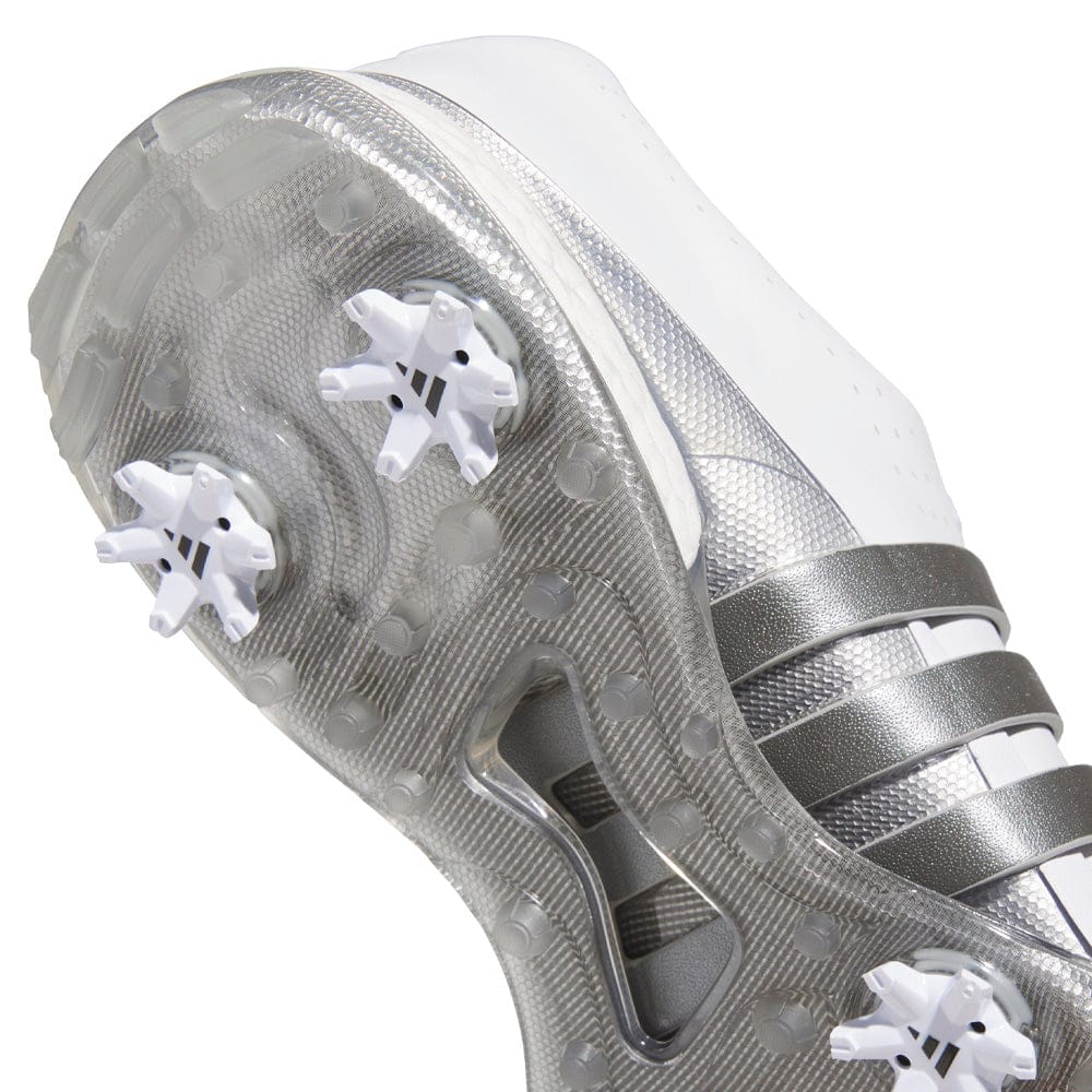 adidas Tour360 24 Waterproof Spiked Shoes - Cloud White/Iron Met./Silver Met.
