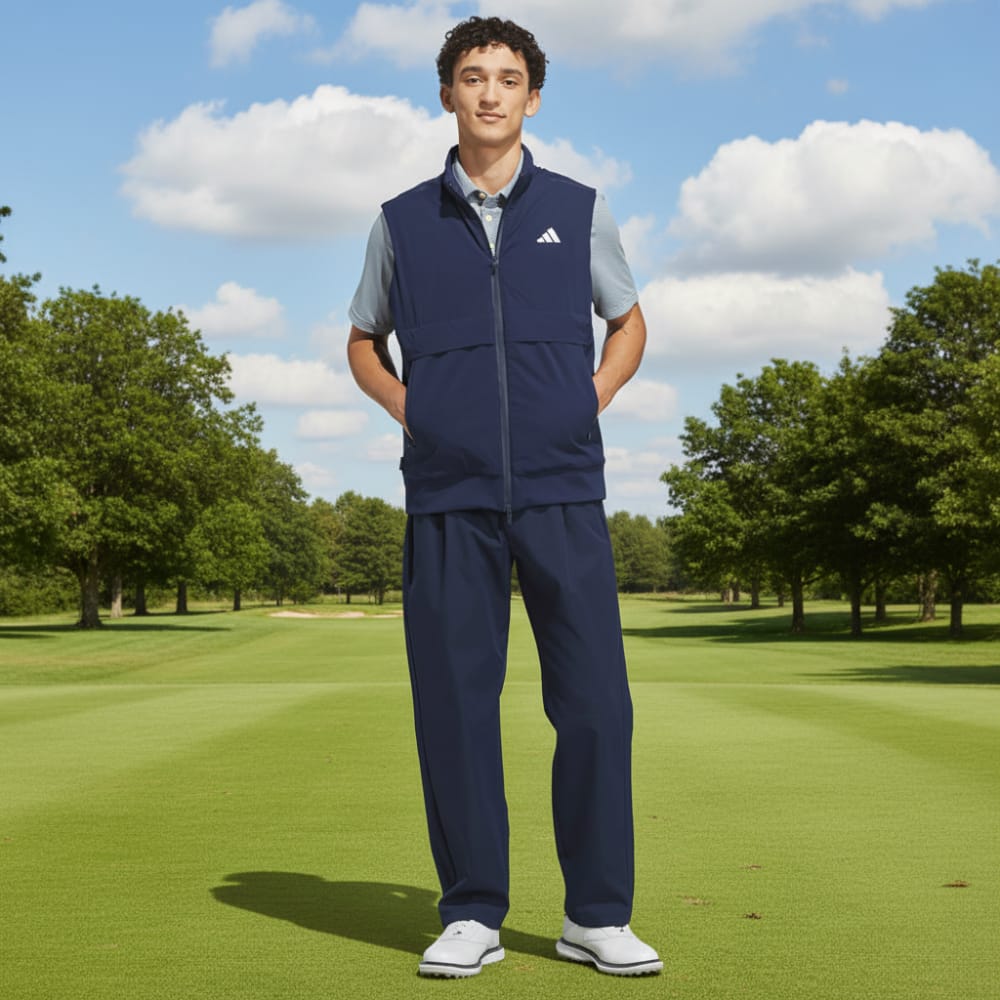 adidas Ultimate365 Tour Frostguard Full-Zip Vest - Collegiate Navy