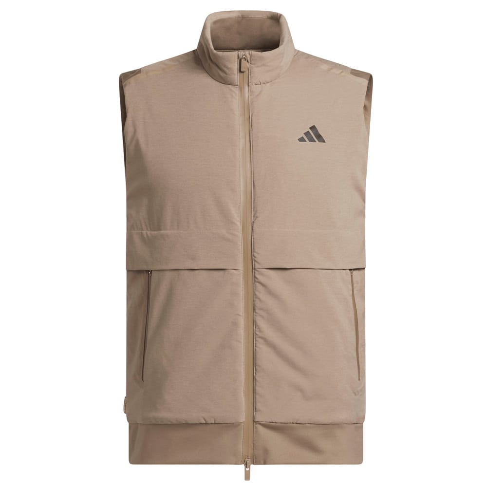adidas Ultimate365 Tour Frostguard Full-Zip Vest - Khaki Six