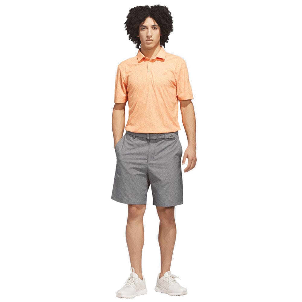 adidas Ultimate365 Feather Print Polo Shirt - Dusky Orange/Semi Ice Tangerine