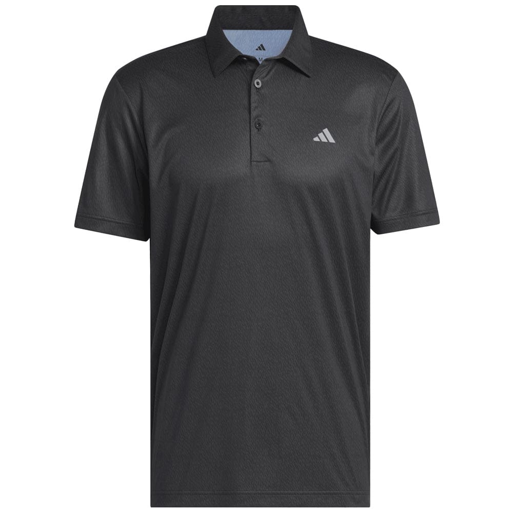 adidas Ultimate365 Feather Print Polo Shirt - Carbon/Black