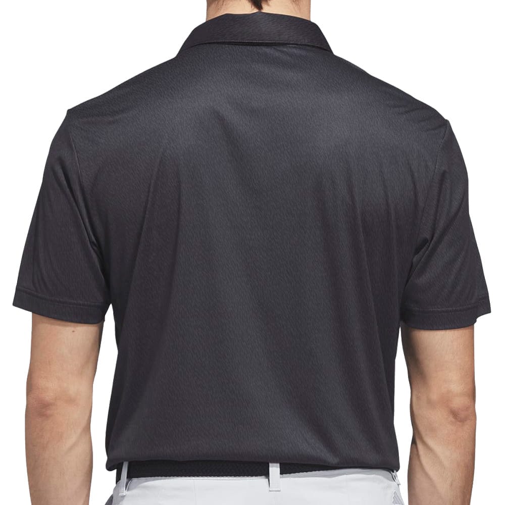 adidas Ultimate365 Feather Print Polo Shirt - Carbon/Black