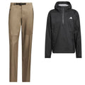 adidas Ultimate365 Tour Climaproof+ Anorak Waterproof Suit - Black/Khaki Six
