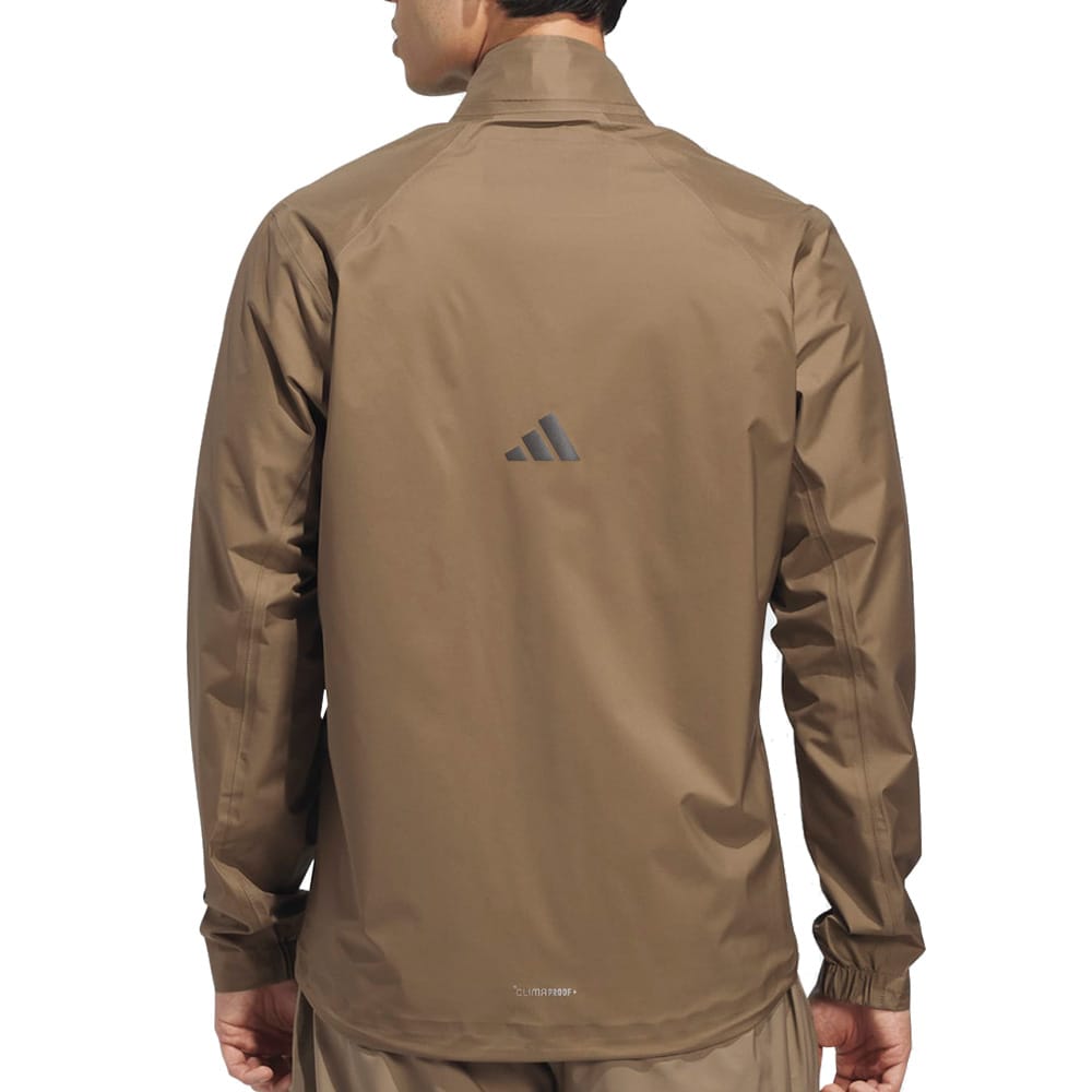 adidas Ultimate365 Tour Climaproof+ Full-Zip Waterproof Suit - Khaki Six/Collegiate Navy