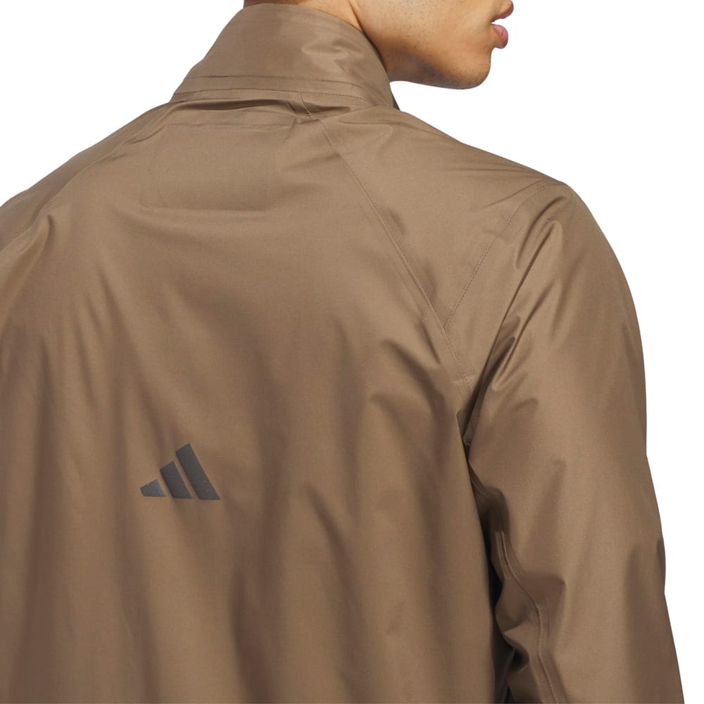 adidas Ultimate365 Tour Climaproof+ Full-Zip Waterproof Suit - Khaki Six/Collegiate Navy