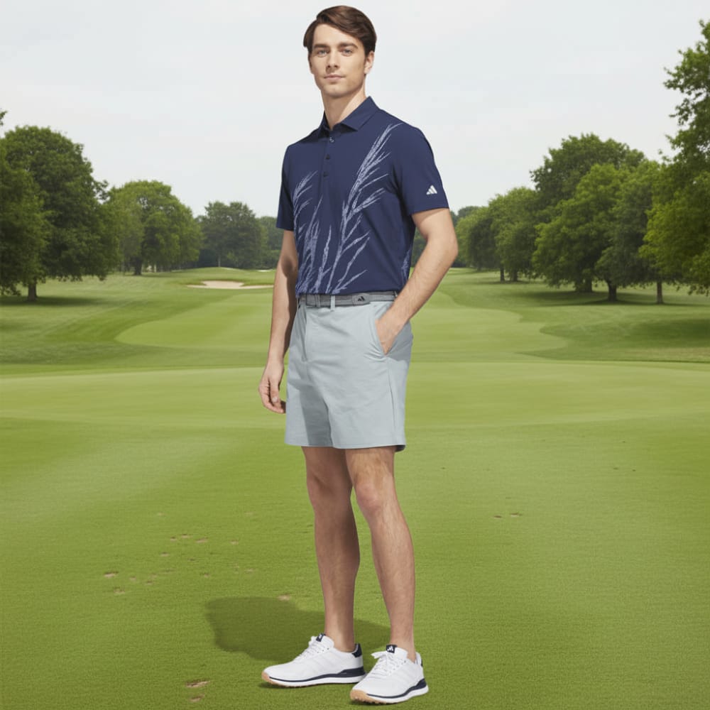 adidas Ultimate365 Tour Cool Feeling Fescue Polo Shirt - Collegiate Navy