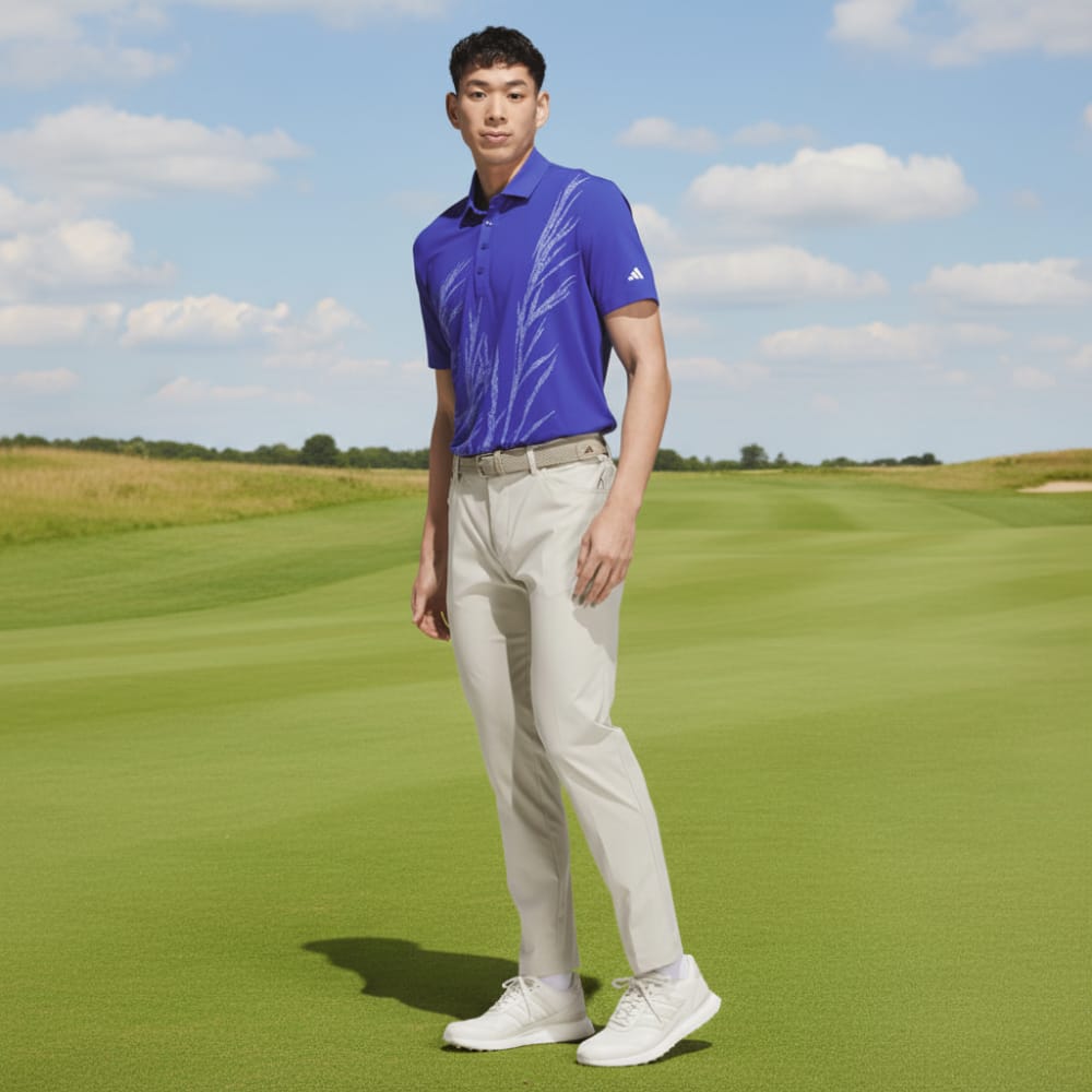 adidas Ultimate365 Tour Cool Feeling Fescue Polo Shirt - Dual Indigo