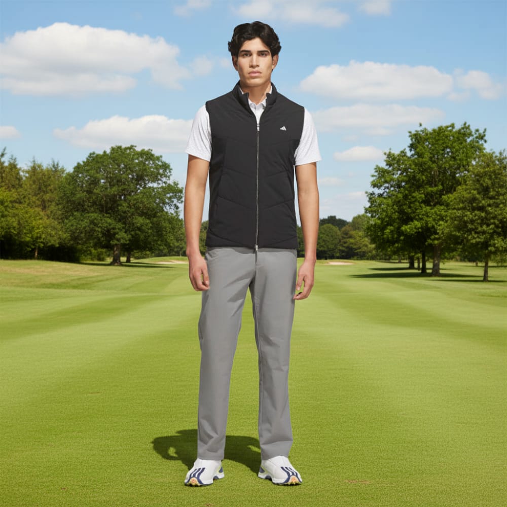 adidas Ultimate365 Tour Cool Feeling Deco Polo Shirt - White/Grey Two