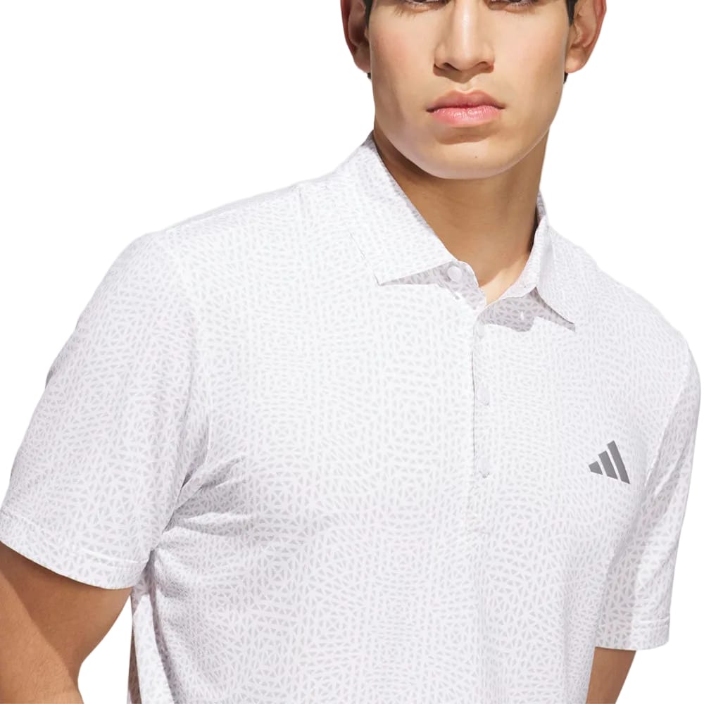 adidas Ultimate365 Tour Cool Feeling Deco Polo Shirt - White/Grey Two