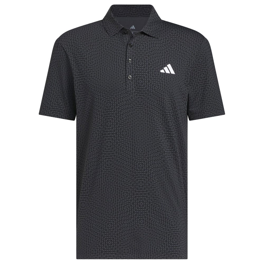 adidas Ultimate365 Tour Cool Feeling Deco Polo Shirt - Black/Night Grey
