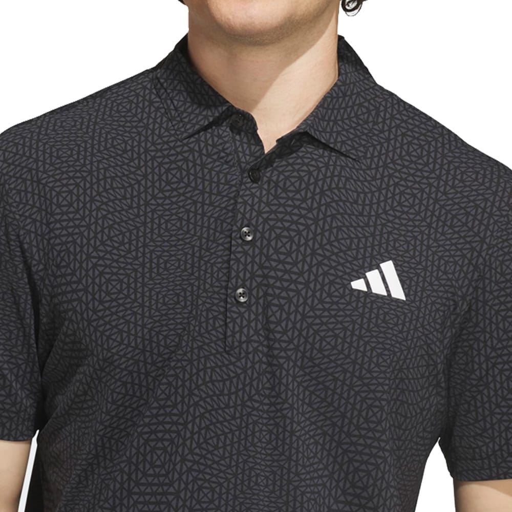 adidas Ultimate365 Tour Cool Feeling Deco Polo Shirt - Black/Night Grey