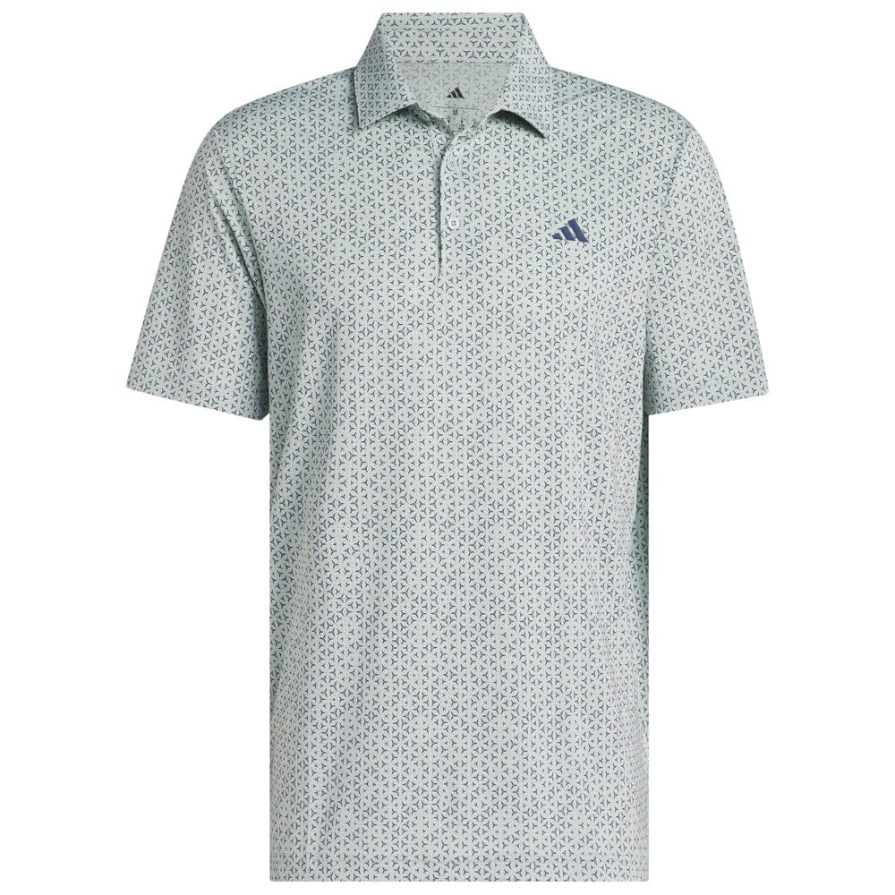 adidas Ultimate365 Mesh Tango Print Climacool Polo Shirt - Wonder Sage/Collegiate Navy