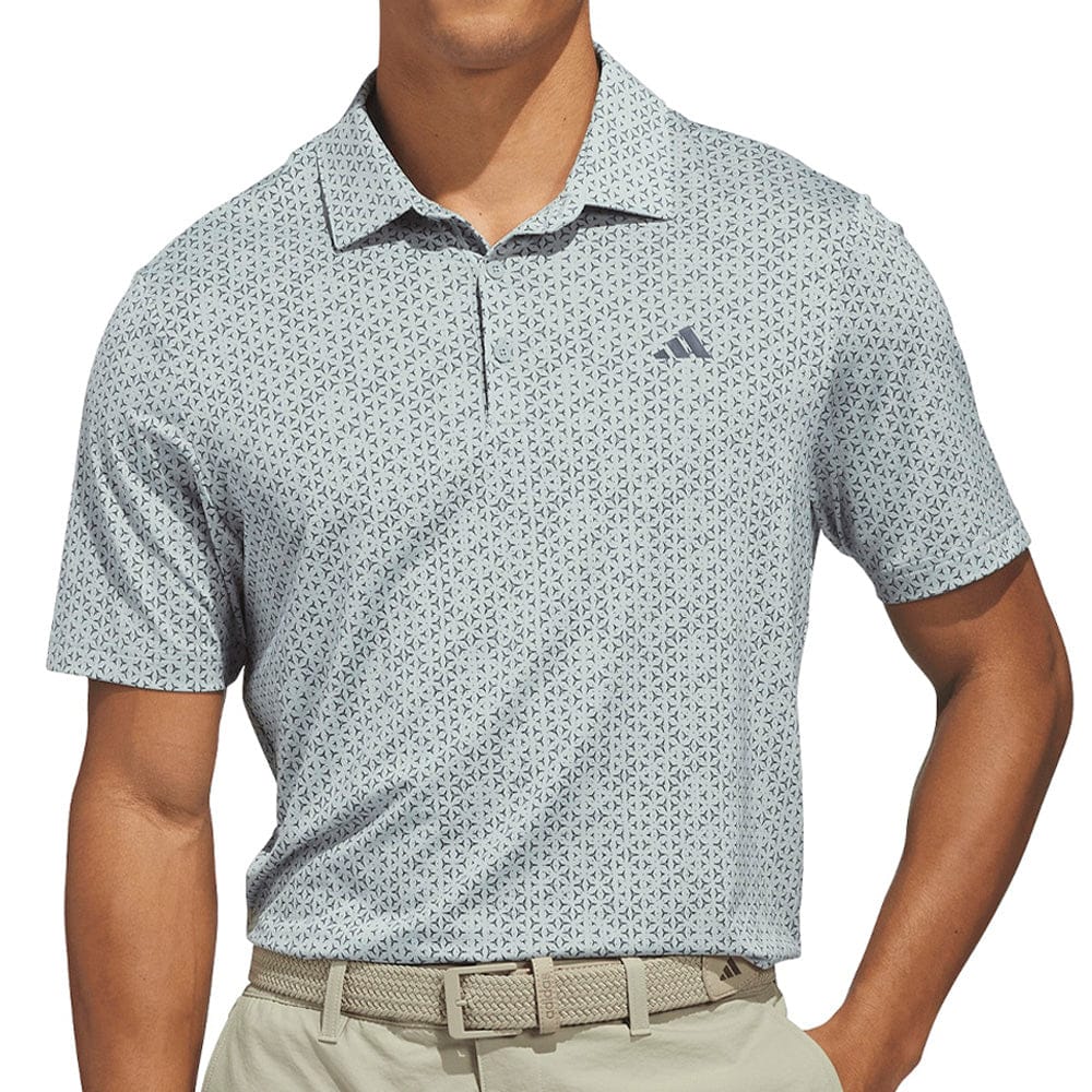 adidas Ultimate365 Mesh Tango Print Climacool Polo Shirt - Wonder Sage/Collegiate Navy