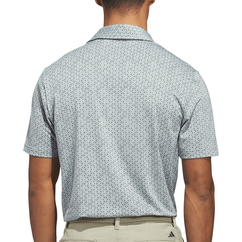 adidas Ultimate365 Mesh Tango Print Climacool Polo Shirt - Wonder Sage/Collegiate Navy