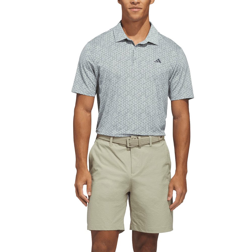 adidas Ultimate365 Mesh Tango Print Climacool Polo Shirt - Wonder Sage/Collegiate Navy