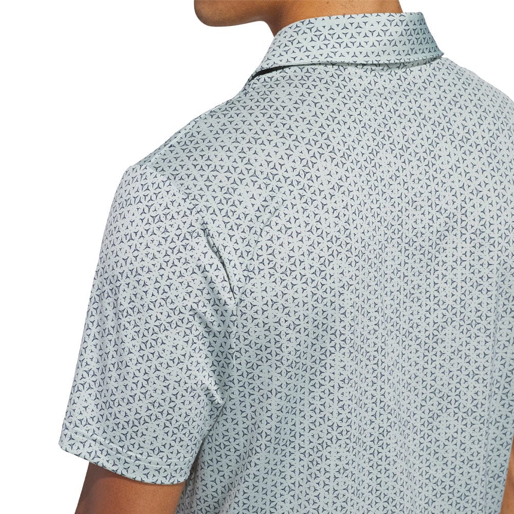 adidas Ultimate365 Mesh Tango Print Climacool Polo Shirt - Wonder Sage/Collegiate Navy