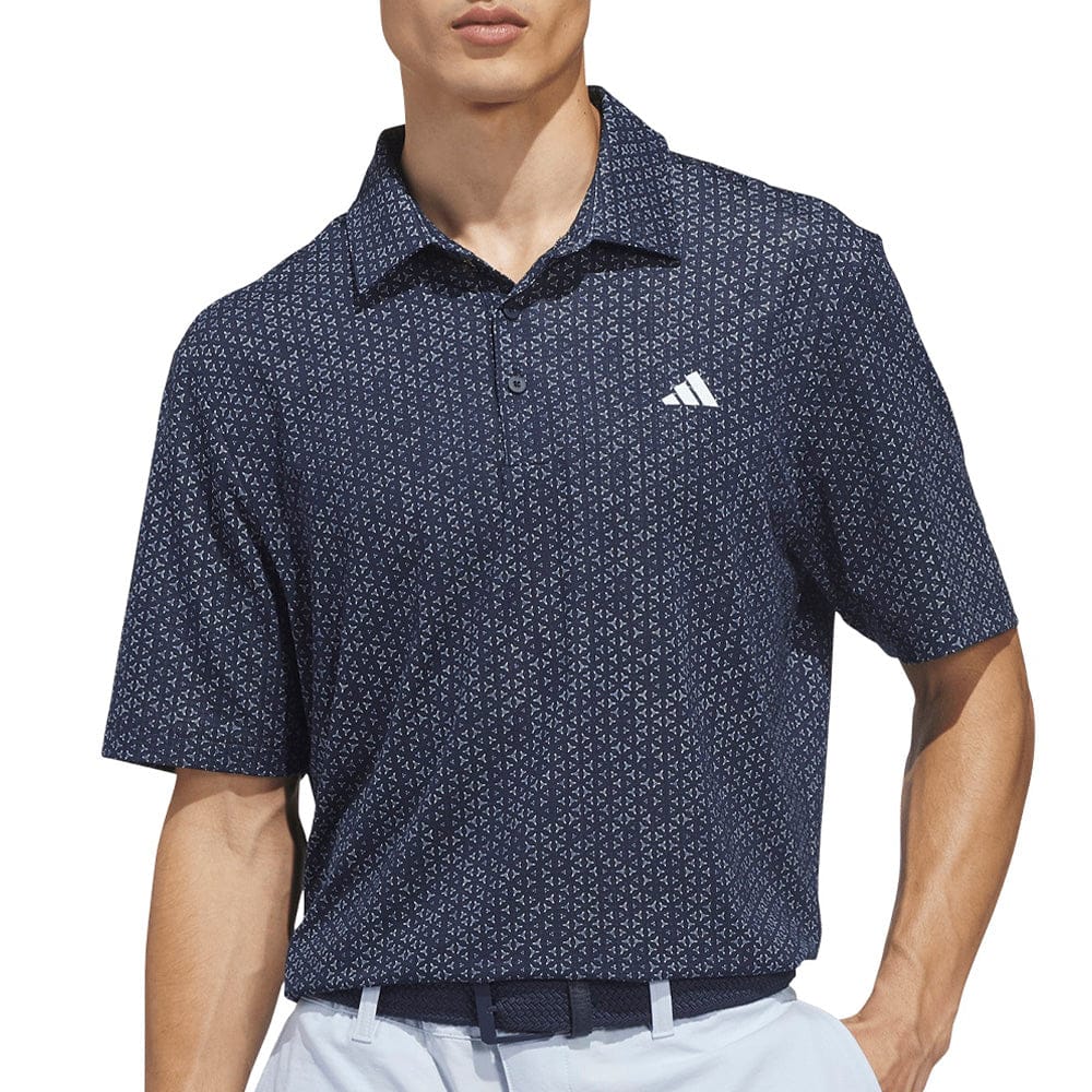 adidas Ultimate365 Mesh Tango Print Climacool Polo Shirt - Collegiate Navy/White