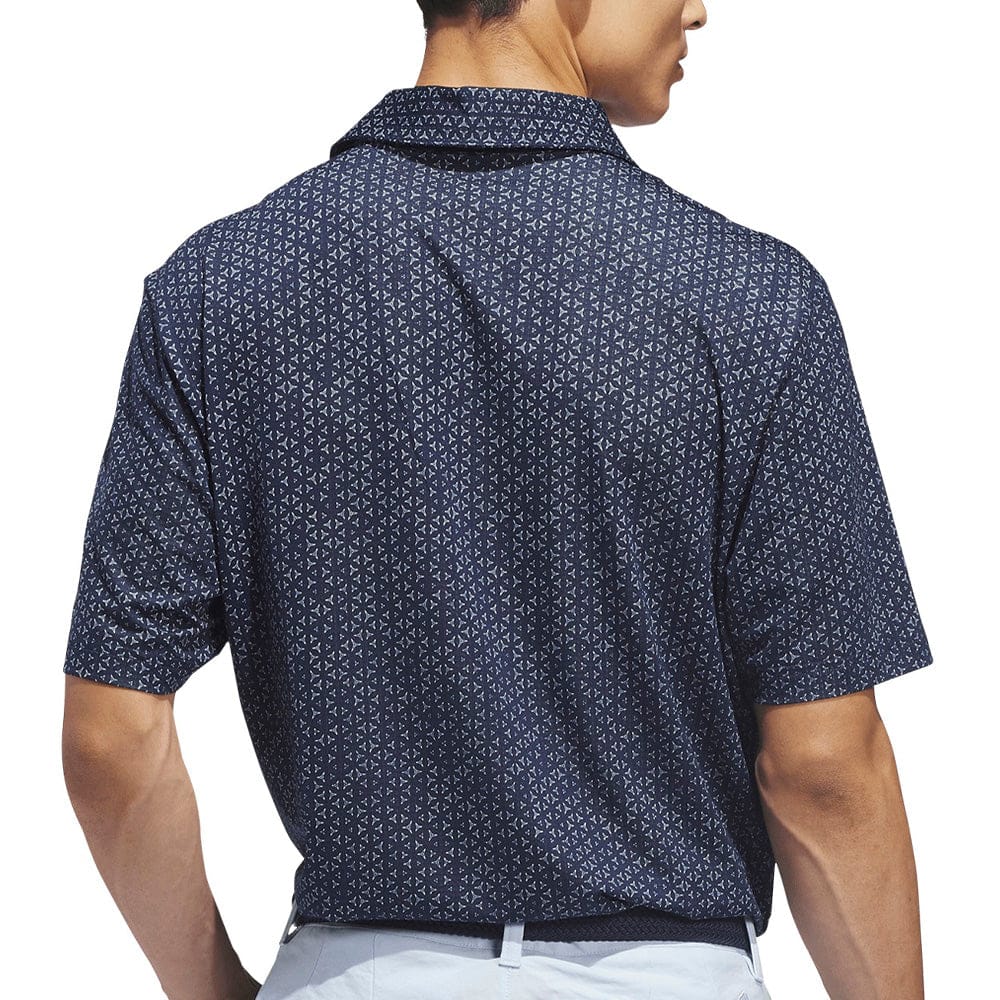 adidas Ultimate365 Mesh Tango Print Climacool Polo Shirt - Collegiate Navy/White