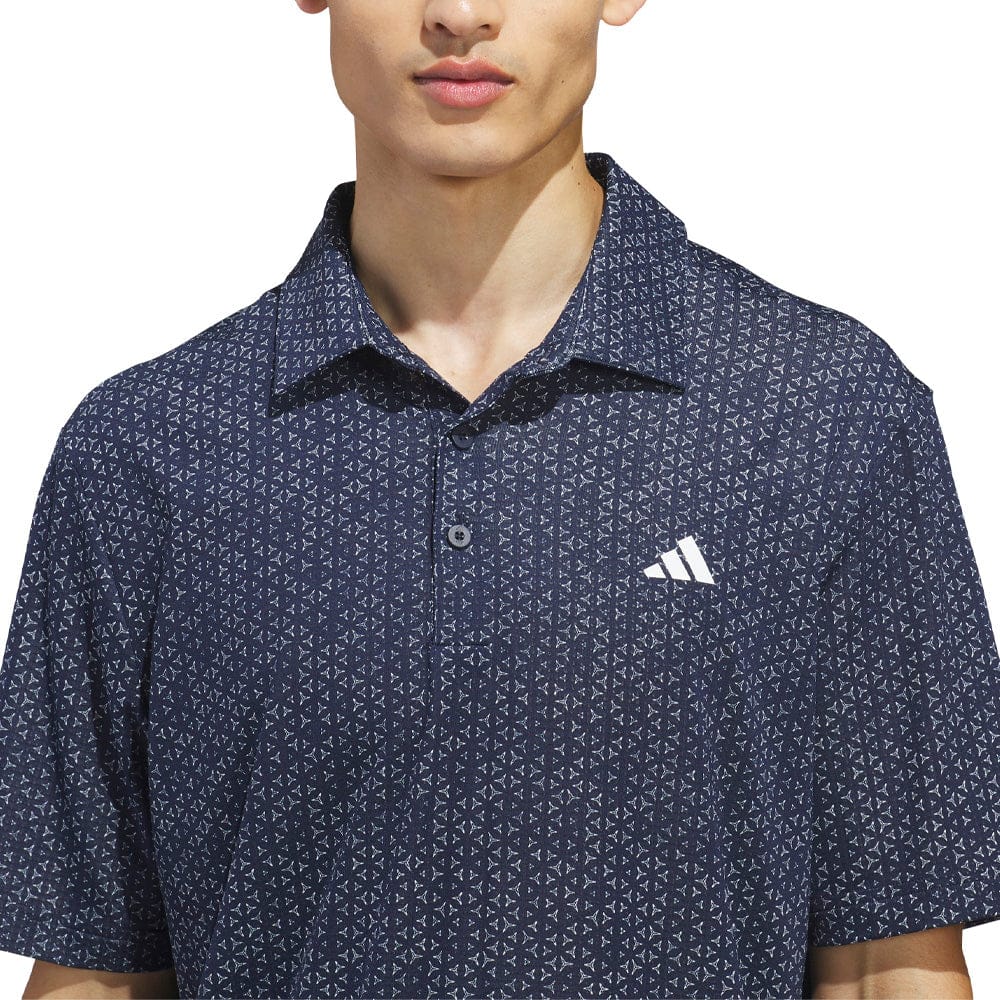 adidas Ultimate365 Mesh Tango Print Climacool Polo Shirt - Collegiate Navy/White