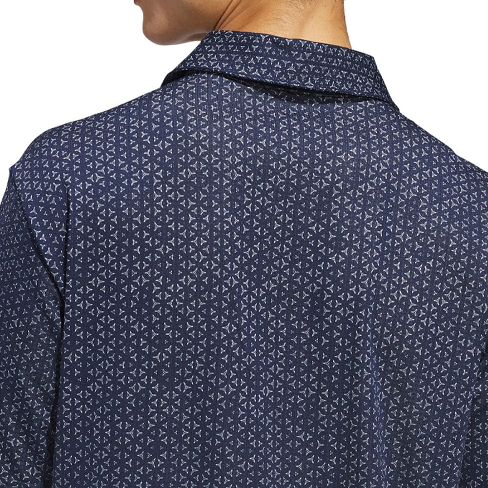 adidas Ultimate365 Mesh Tango Print Climacool Polo Shirt - Collegiate Navy/White