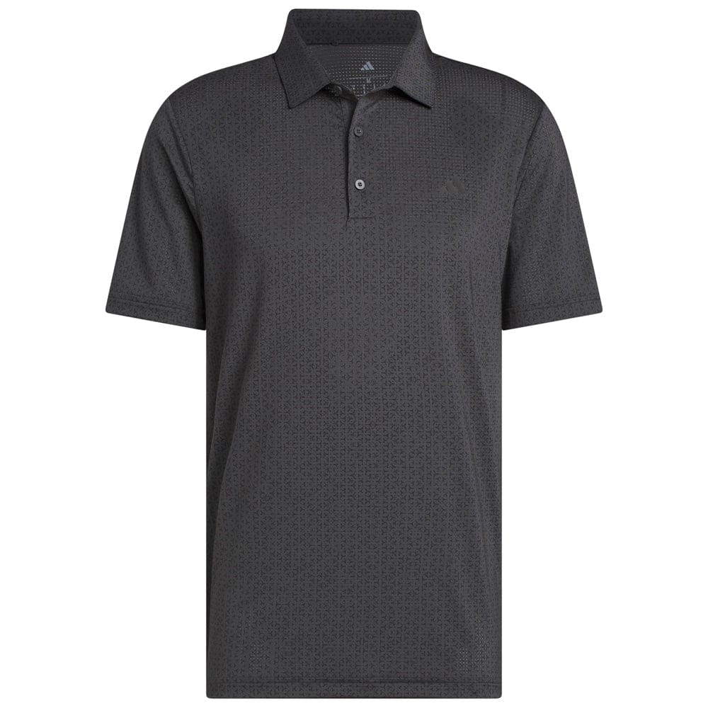 adidas Ultimate365 Mesh Tango Print Climacool Polo Shirt - Black/Carbon
