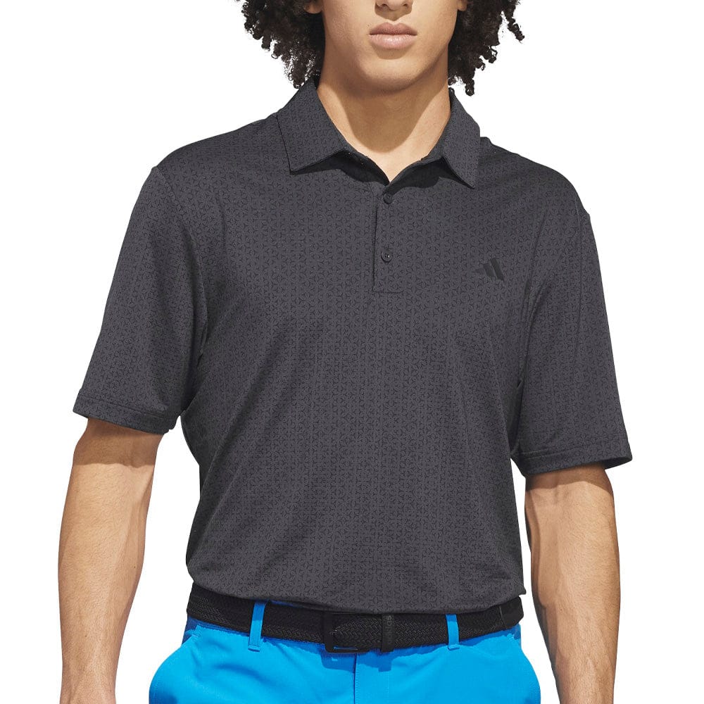 adidas Ultimate365 Mesh Tango Print Climacool Polo Shirt - Black/Carbon