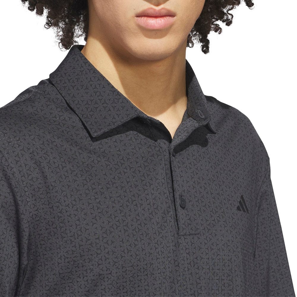 adidas Ultimate365 Mesh Tango Print Climacool Polo Shirt - Black/Carbon
