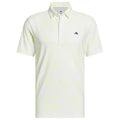 adidas Ultimate365+ Climacool Butterspun Mighty Blossom Print Polo Shirt - Frozen Lemon