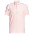 adidas Ultimate365+ Climacool Butterspun Mighty Blossom Print Polo Shirt - Distilled Pink
