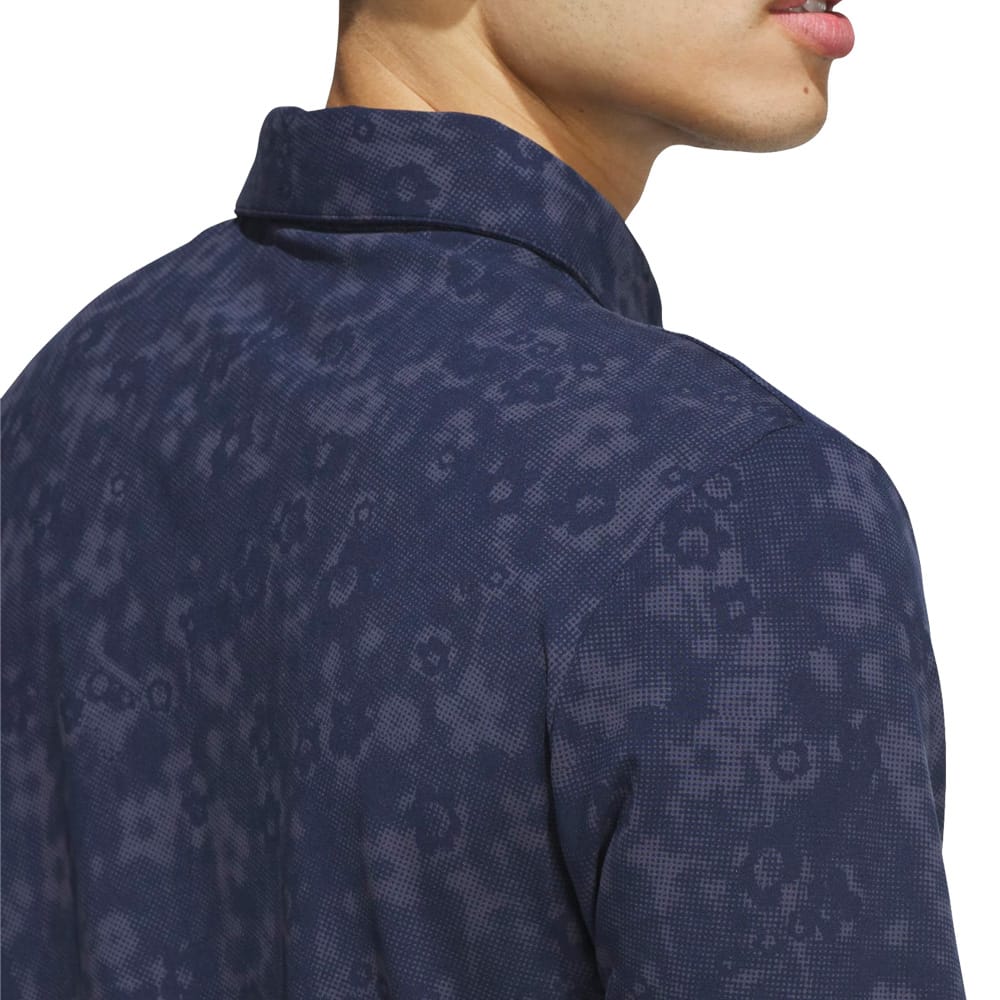 adidas Ultimate365+ Climacool Butterspun Mighty Blossom Print Polo Shirt - Collegiate Navy