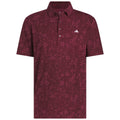 adidas Ultimate365+ Climacool Butterspun Mighty Blossom Print Polo Shirt - Maroon