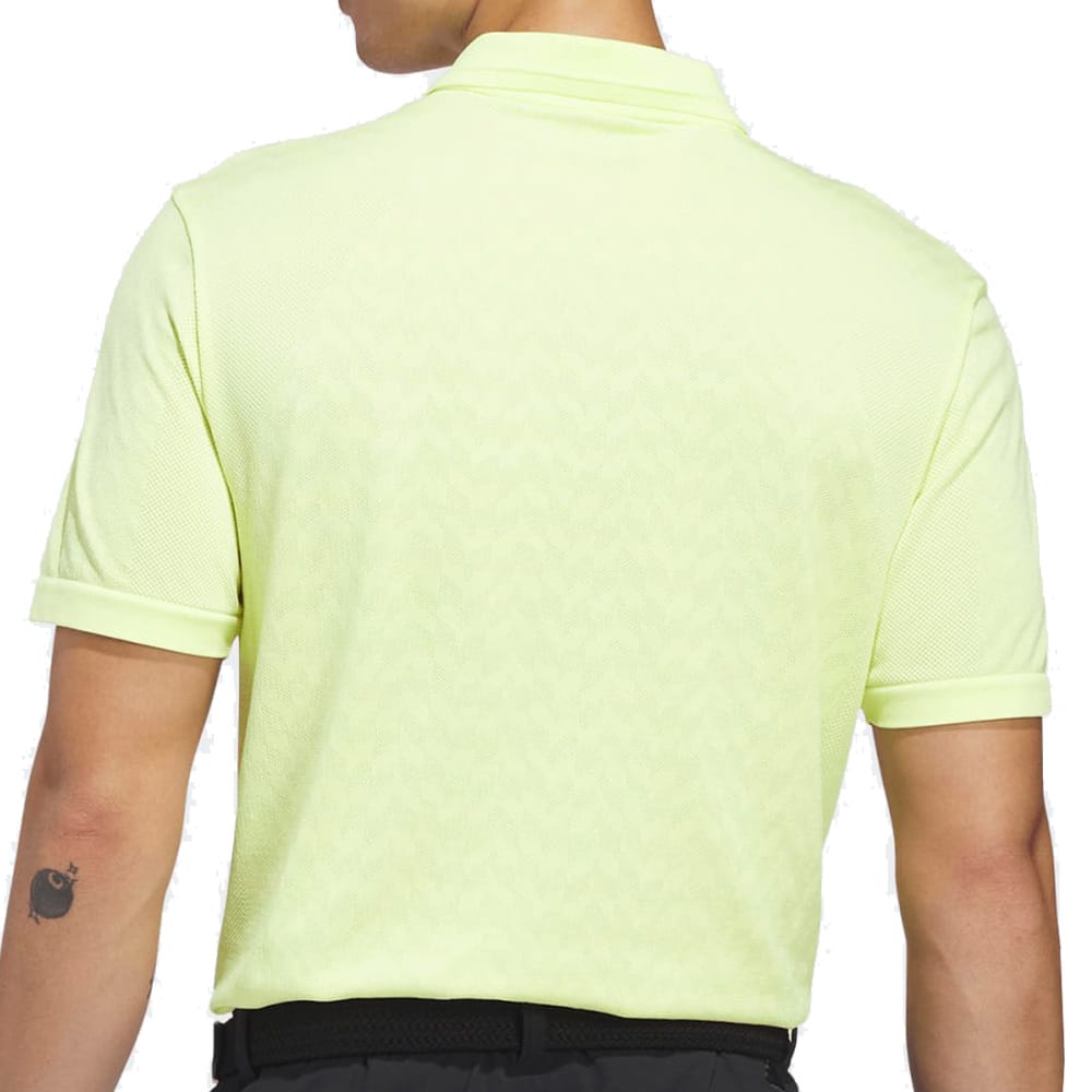 adidas Ultimate365 Tour Seamless Polo Shirt - Frozen Lemon/White