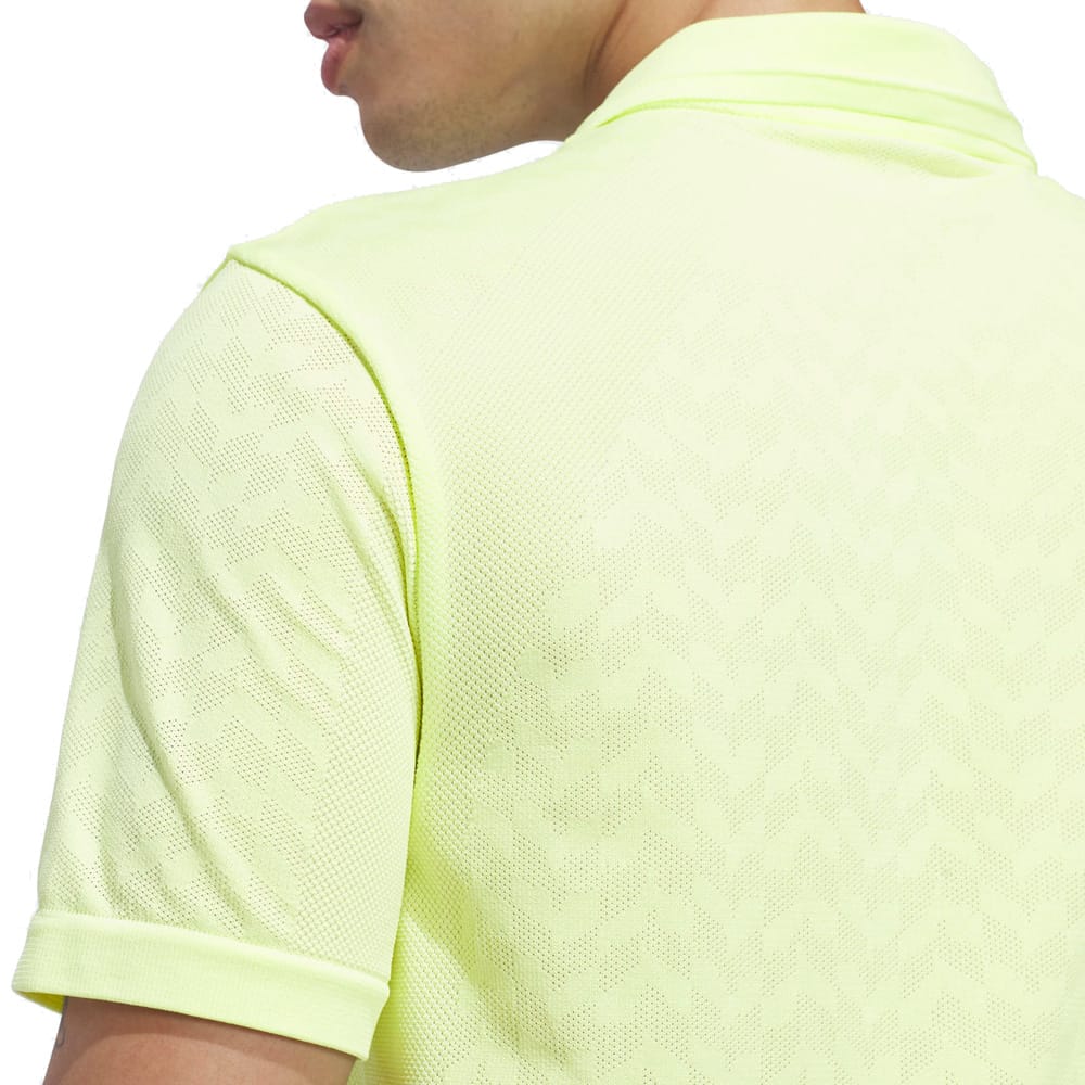 adidas Ultimate365 Tour Seamless Polo Shirt - Frozen Lemon/White
