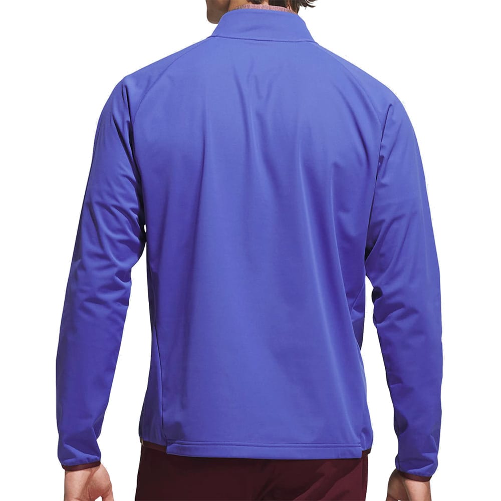 adidas Ultimate365 Durable Water Repellent Wind 1/4 Zip - Dual Indigo/Maroon