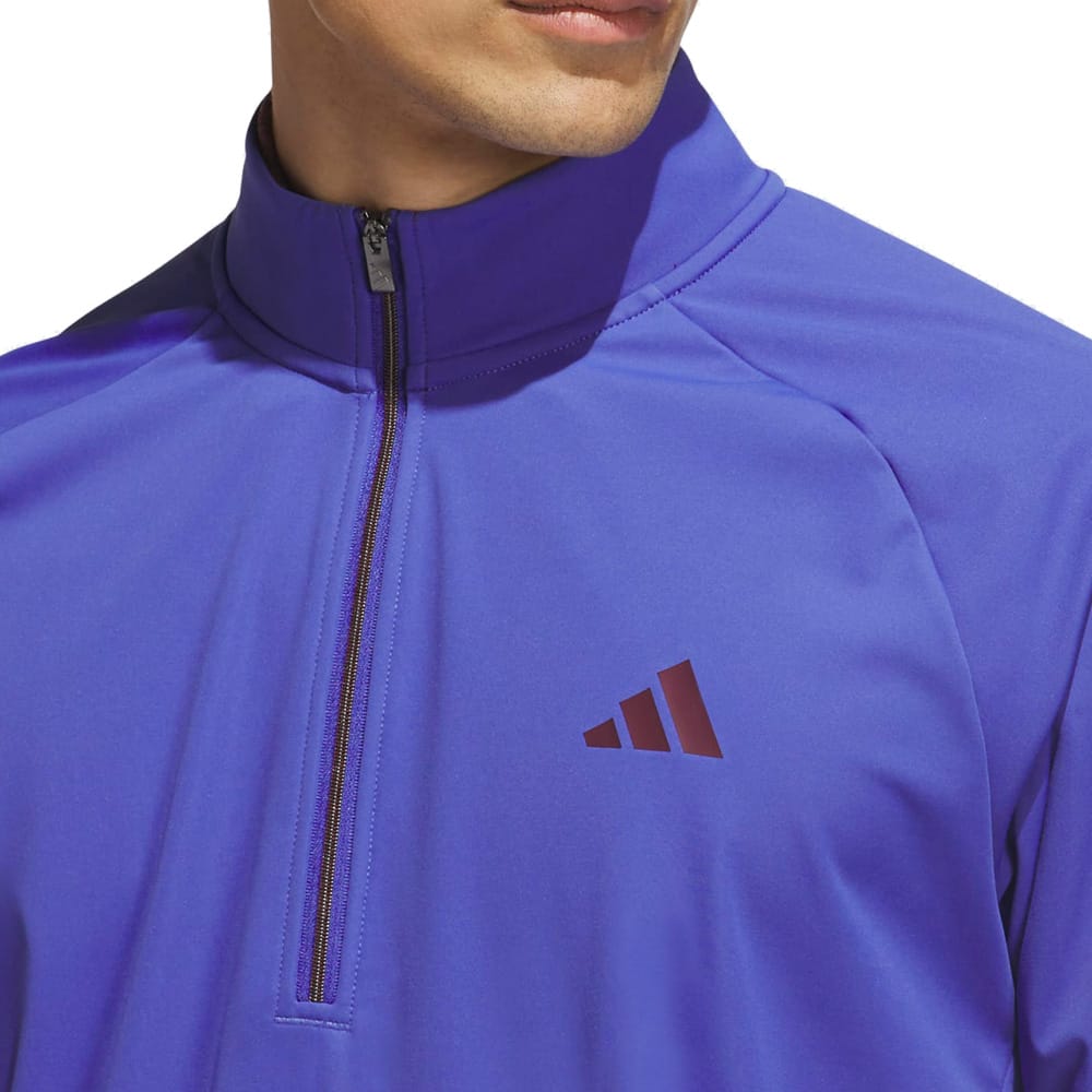 adidas Ultimate365 Durable Water Repellent Wind 1/4 Zip - Dual Indigo/Maroon
