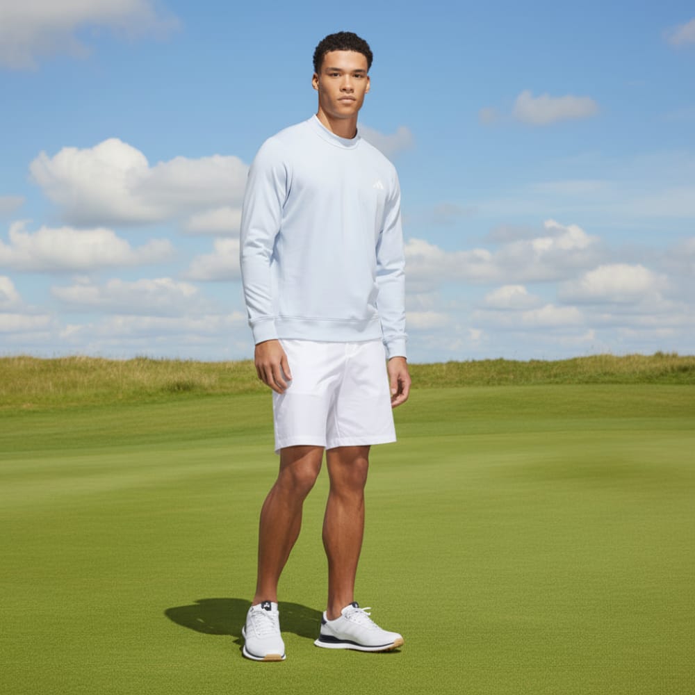 adidas Ultimate365 Climawarm Crewneck Sweatshirt - Crystal Sky
