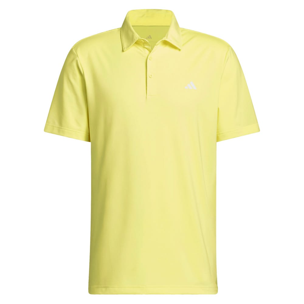 adidas Mens Ultimate365 Solid Polo Shirt - Frozen Lemon