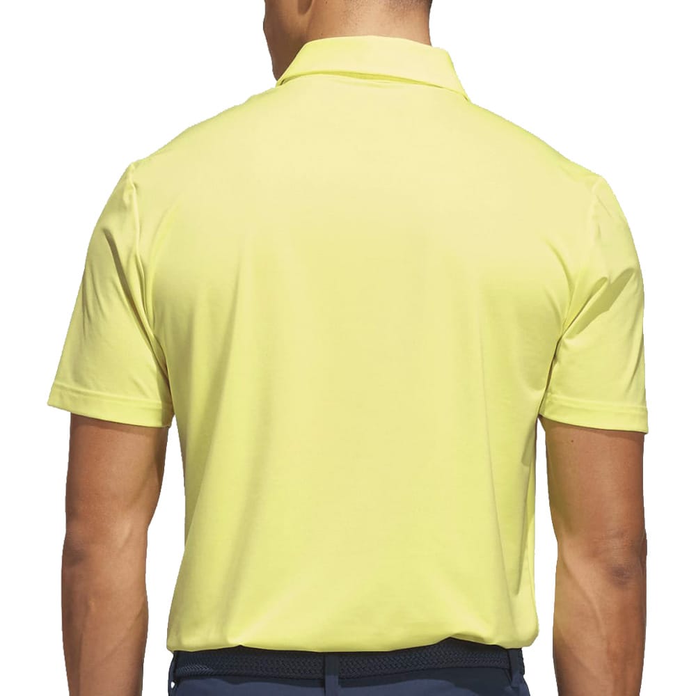 adidas Mens Ultimate365 Solid Polo Shirt - Frozen Lemon