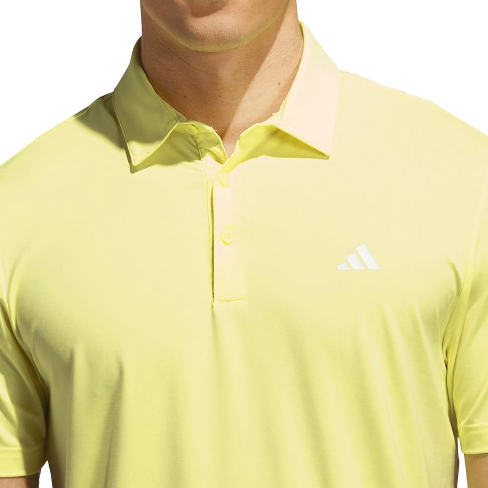 adidas Mens Ultimate365 Solid Polo Shirt - Frozen Lemon
